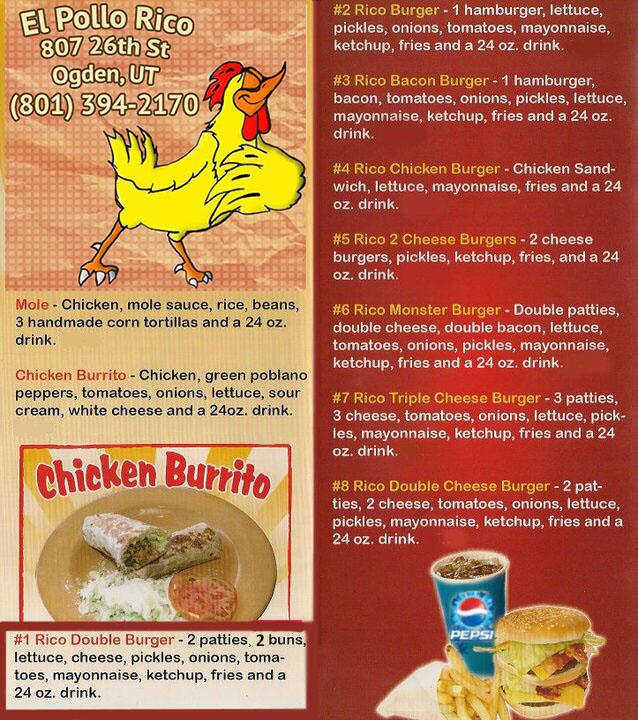 El Pollo Rico Menu image 2